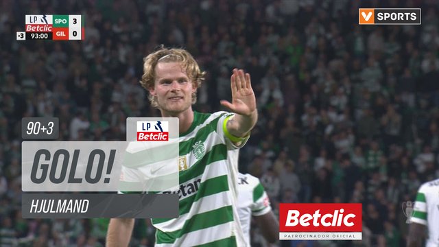 GOLO! Sporting, Hjulmand aos 90'+3', Sporting 3-0 Gil Vicente
