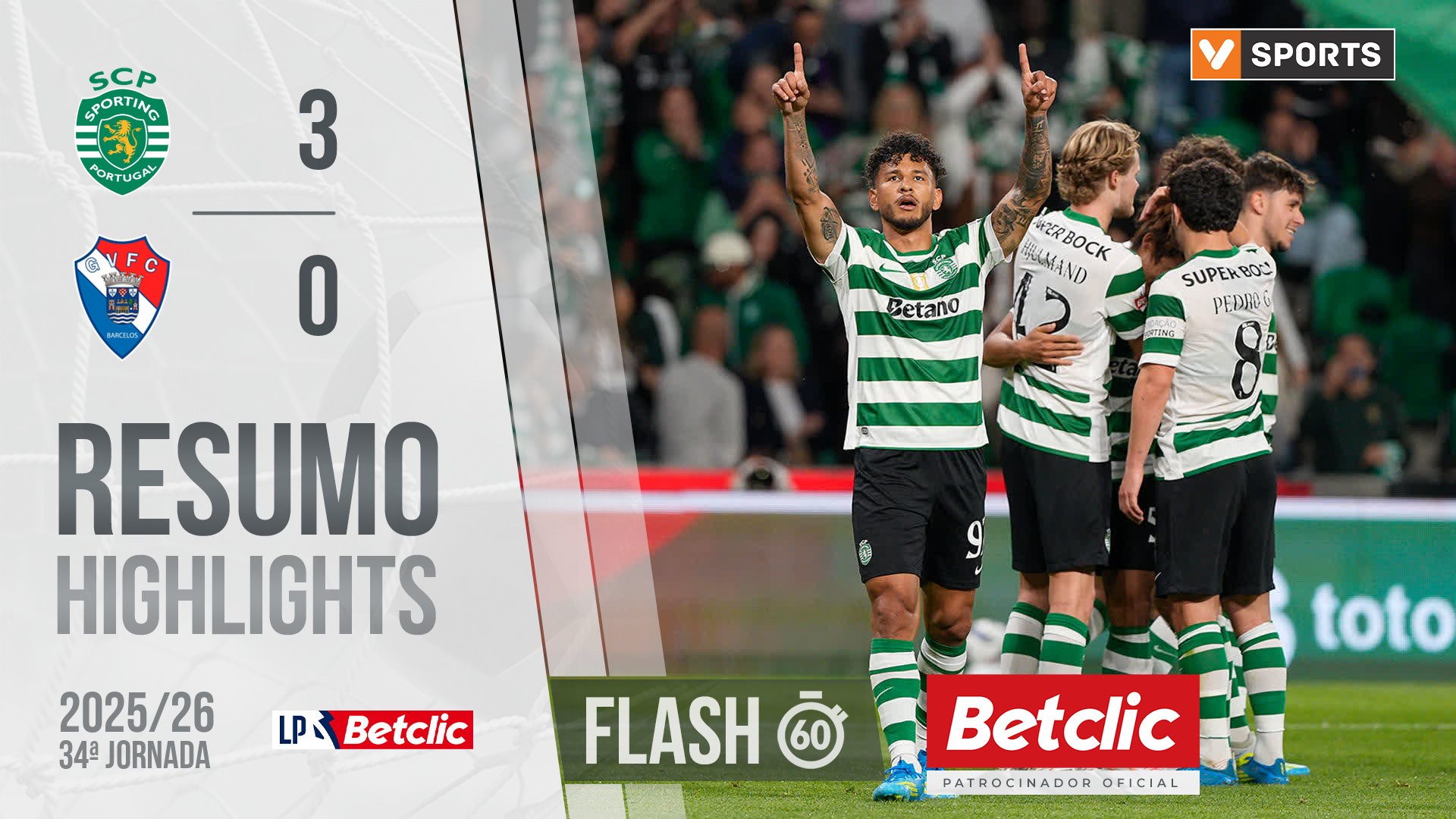 Confira o resumo/melhores momentos do Sporting - Gil Vicente