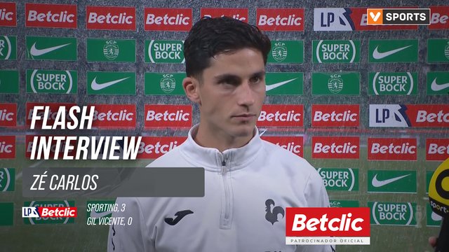 I Liga (#34) | Sporting 3-0 Gil Vicente: Flash Interview Zé Carlos
