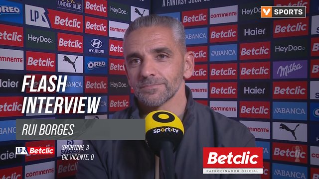 I Liga (#34) | Sporting 3-0 Gil Vicente: Flash Interview Rui Borges