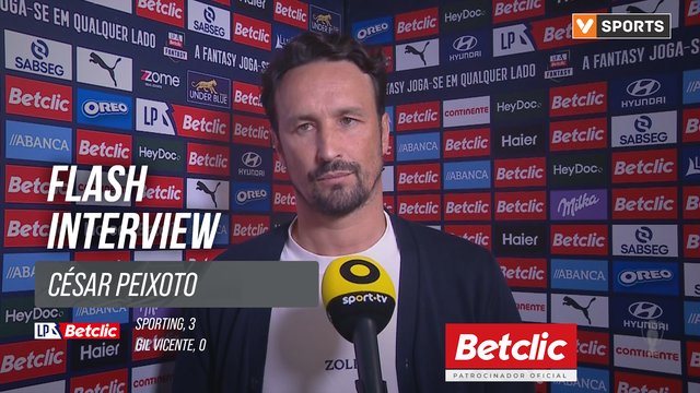 I Liga (#34) | Sporting 3-0 Gil Vicente: Flash Interview César Peixoto