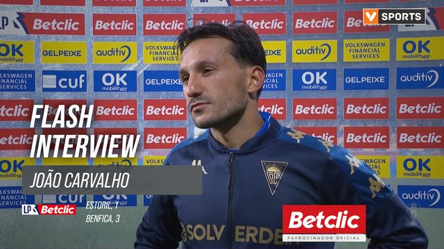 I Liga (#34) | Estoril 1-3 Benfica: Flash Interview João Carvalho