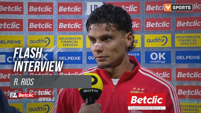 I Liga (#34) | Estoril 1-3 Benfica: Flash Interview R. Rios
