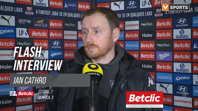 I Liga (#34) | Estoril 1-3 Benfica: Flash Interview Ian Cathro