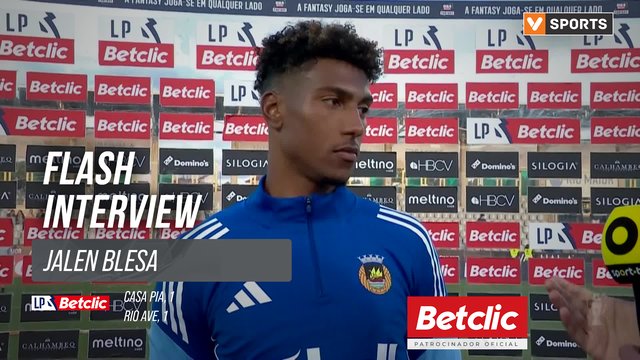 I Liga (#34) | Casa Pia 1-1 Rio Ave: Flash Interview Jalen Blesa