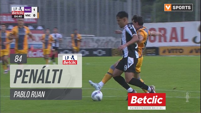 Nacional, Penálti, Pablo Ruan aos 84'