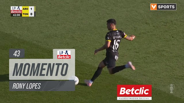 Tondela, Jogada, Rony Lopes aos 43'
