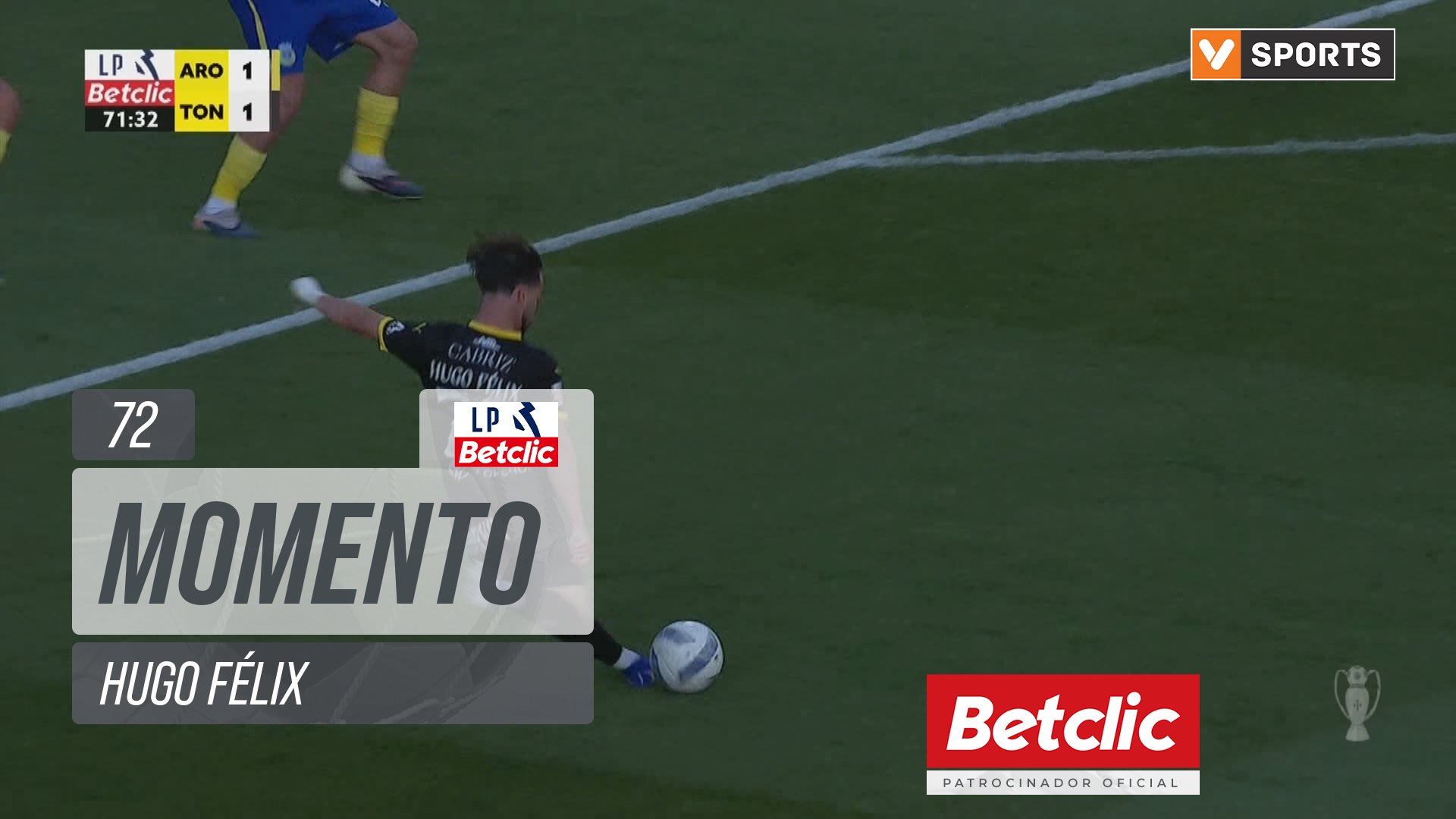 Tondela, Jogada, Hugo Félix aos 72'