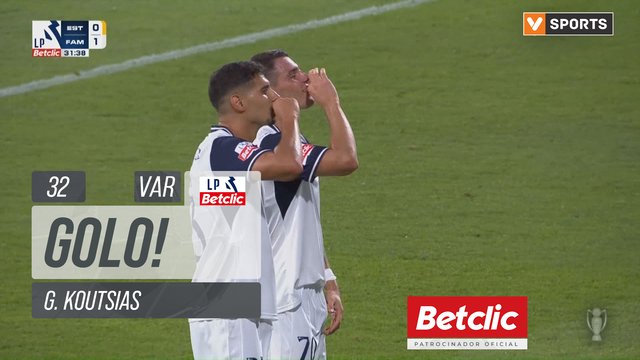 GOLO! Famalicão, G. Koutsias aos 32', Estoril 0-1 Famalicão