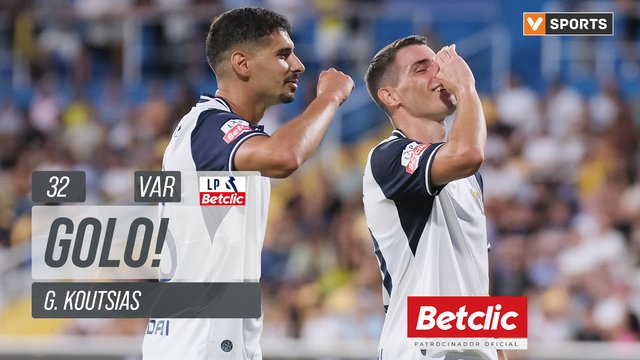 GOLO! Famalicão, G. Koutsias aos 32', Estoril 0-1 Famalicão