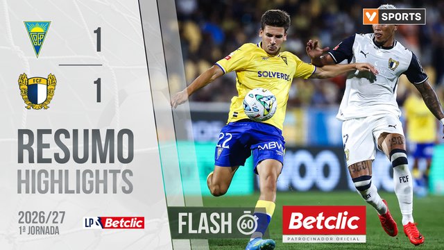 Liga Portugal Betclic (1ªJ): Resumo Flash Estoril 1-1 Famalicão