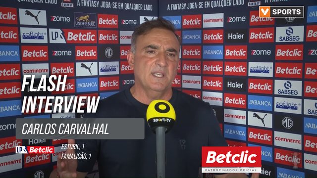 I Liga (#1) | Estoril 1-1 Famalicão: Flash Interview Carlos Carvalhal