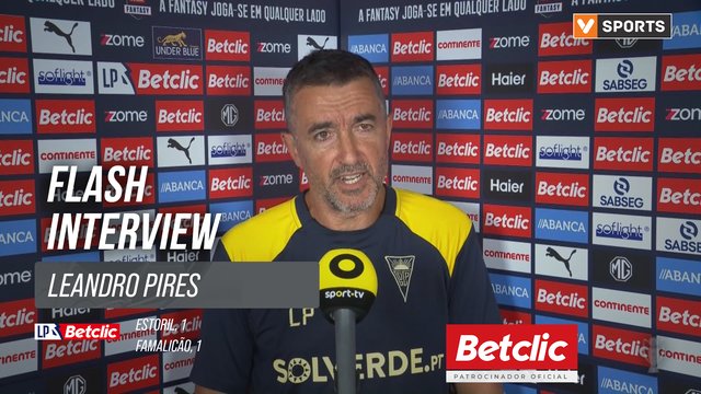 I Liga (#1) | Estoril 1-1 Famalicão: Flash Interview Leandro Pires