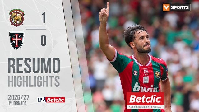Liga Portugal Betclic (1ªJ): Resumo Marítimo 1-0 Casa Pia