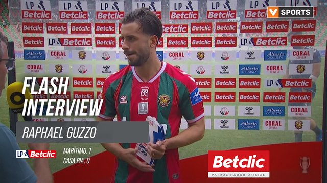 I Liga (#1) | Marítimo 1-0 Casa Pia: Flash Interview Raphael Guzzo