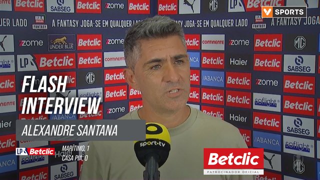 I Liga (#1) | Marítimo 1-0 Casa Pia: Flash Interview Alexandre Santana