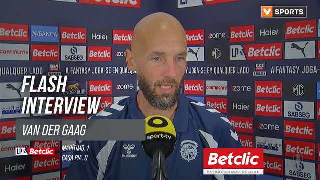 I Liga (#1) | Marítimo 1-0 Casa Pia: Flash Interview van der Gaag
