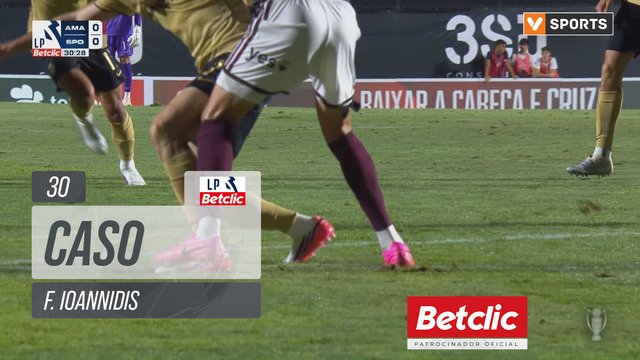 Sporting, Caso, F. Ioannidis aos 30'
