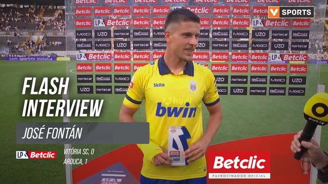 I Liga (#1) | Vitória SC 0-1 Arouca: Flash Interview José Fontán