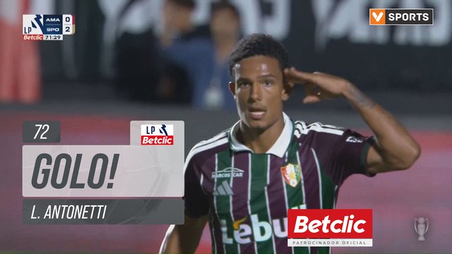 GOLO! Estrela Amadora, L. Antonetti aos 72', Estrela Amadora 1-2 Sporting