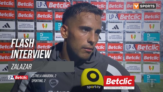 I Liga (#1) | Estrela Amadora 2-2 Sporting: Flash Interview Zalazar