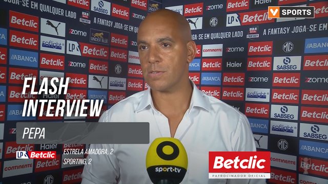 I Liga (#1) | Estrela Amadora 2-2 Sporting: Flash Interview Pepa
