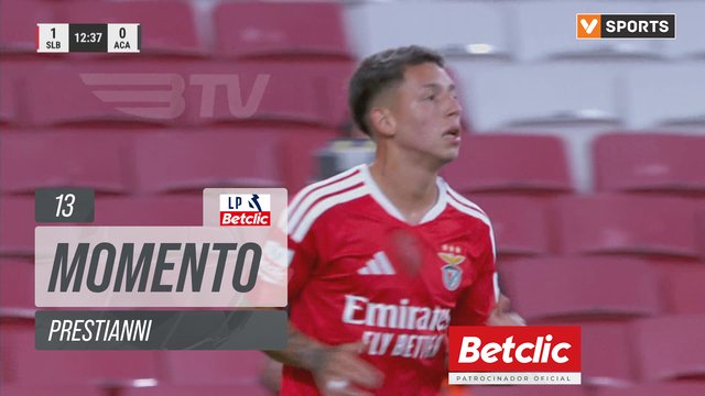 Benfica, Jogada, Prestianni aos 13'