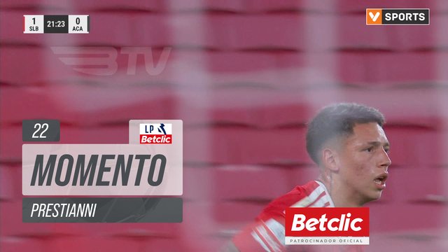 Benfica, Jogada, Prestianni aos 22'