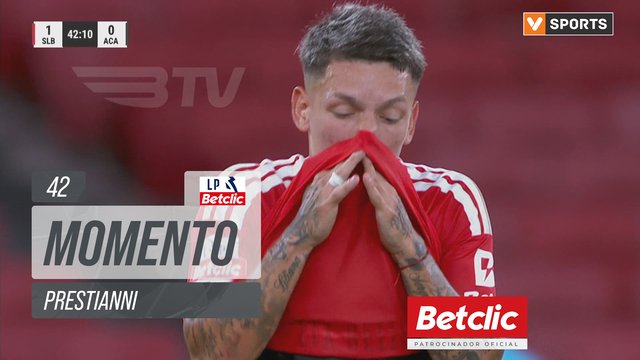 Benfica, Jogada, Prestianni aos 42'
