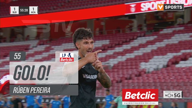 GOLO! Académico, Rúben Pereira aos 55', Benfica 1-1 Académico