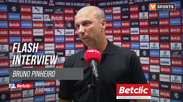 I Liga (#1) | Benfica 2-2 Académico: Flash Interview Bruno Pinheiro