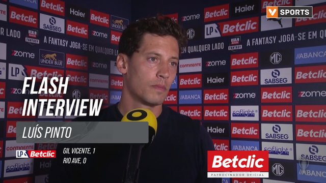 I Liga (#1) | Gil Vicente 1-0 Rio Ave: Flash Interview Luís Pinto