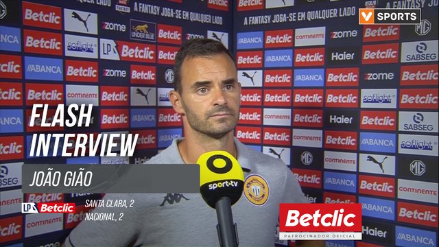 I Liga (#1) | Santa Clara 2-2 Nacional: Flash Interview João Gião