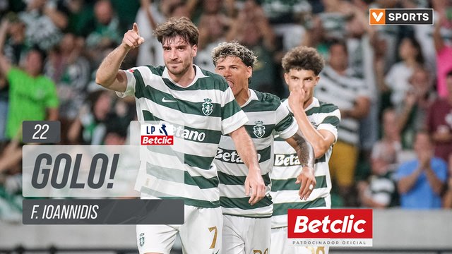 GOLO! Sporting, F. Ioannidis aos 22', Sporting 2-0 Vitória SC