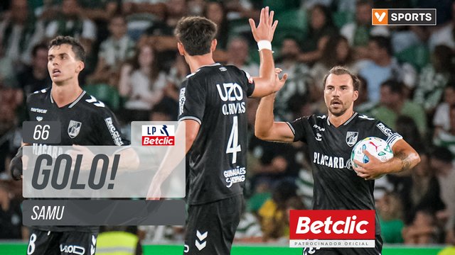 GOLO! Vitória SC, Samu aos 66', Sporting 3-1 Vitória SC