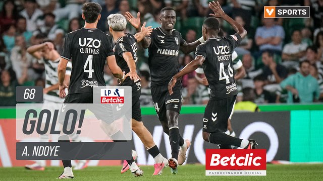 GOLO! Vitória SC, A. Ndoye aos 68', Sporting 3-2 Vitória SC