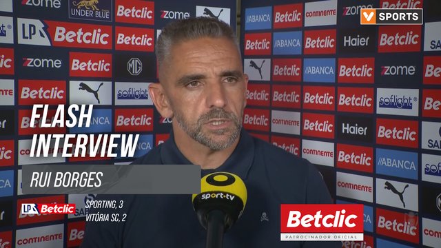 I Liga (#2) | Sporting 3-2 Vitória SC: Flash Interview Rui Borges