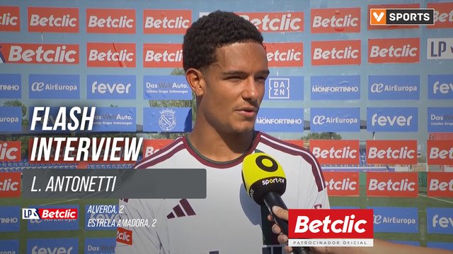 I Liga (#2) | Alverca 2-2 Estrela Amadora: Flash Interview L. Antonetti