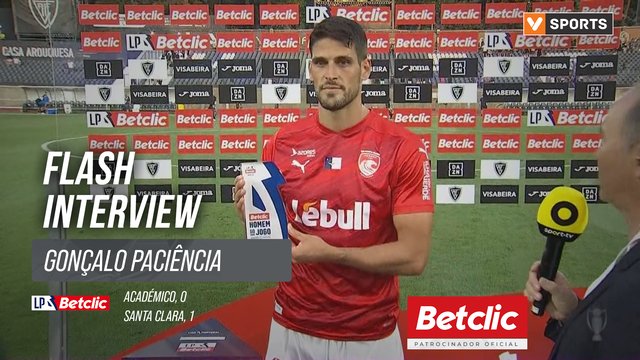 I Liga (#2) | Académico 0-1 Santa Clara: Flash Interview Gonçalo Paciência