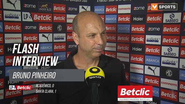 I Liga (#2) | Académico 0-1 Santa Clara: Flash Interview Bruno Pinheiro