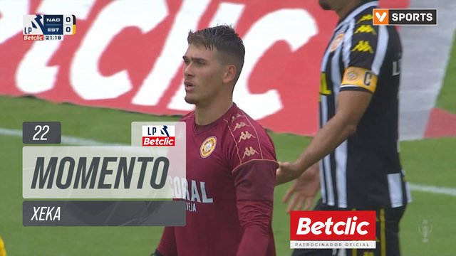 Estoril, Jogada, Xeka aos 22'