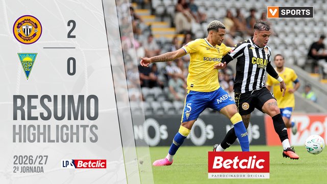 Liga Portugal Betclic (2ªJ): Resumo Nacional 2-0 Estoril