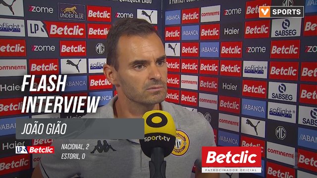 I Liga (#2) | Nacional 2-0 Estoril: Flash Interview João Gião
