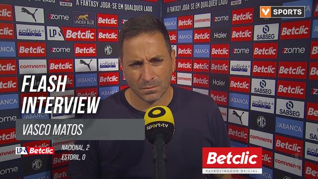 I Liga (#2) | Nacional 2-0 Estoril: Flash Interview Vasco Matos