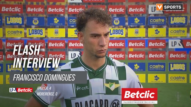 I Liga (#2) | Arouca 4-0 Moreirense: Flash Interview Francisco Domingues