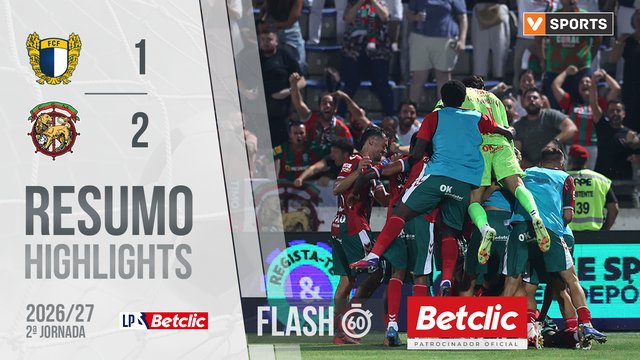 Liga Portugal Betclic (2ªJ): Resumo Flash Famalicão 1-2 Marítimo
