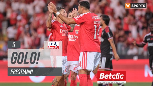 GOLO! Benfica, Prestianni aos 3', Casa Pia 0-1 Benfica