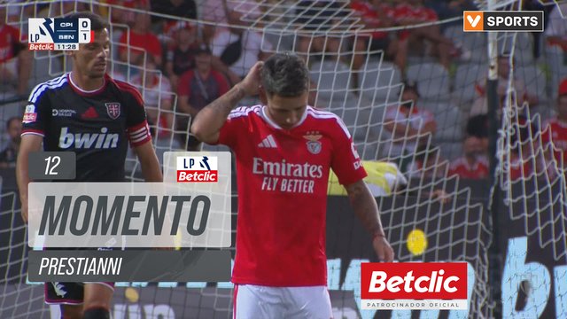 Benfica, Jogada, Prestianni aos 12'