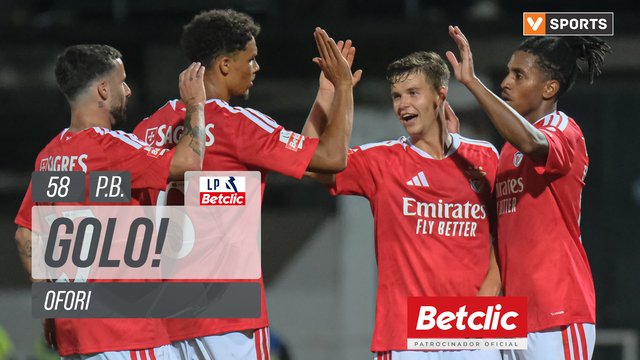 GOLO! Benfica, Ofori (p.b.) aos 58', Casa Pia 0-6 Benfica