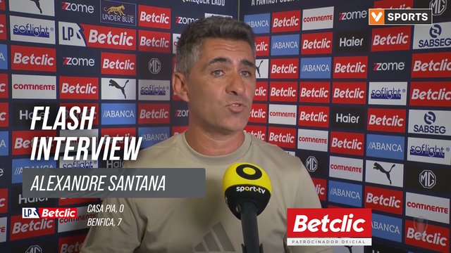 I Liga (#2) | Casa Pia 0-7 Benfica: Flash Interview Alexandre Santana